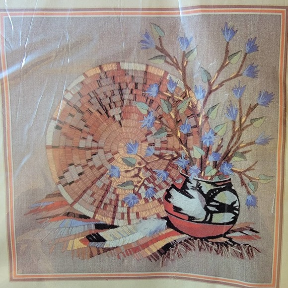 Indian Treasures Vintage Crewel Stitchery Kit Monarch Horizons CR28 Indigenous - Picture 5 of 9